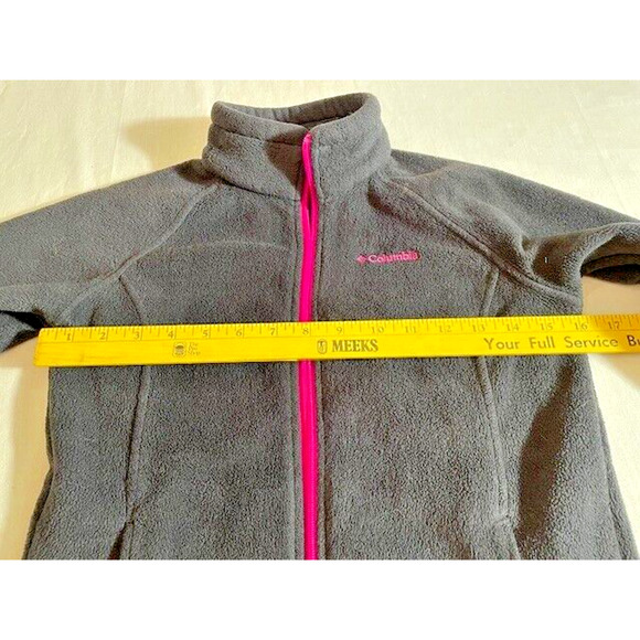 Columbia Softshell Jacket - Juniors - Size Medium (10-12) Full ZIP Long Sleeve - Picture 12 of 13